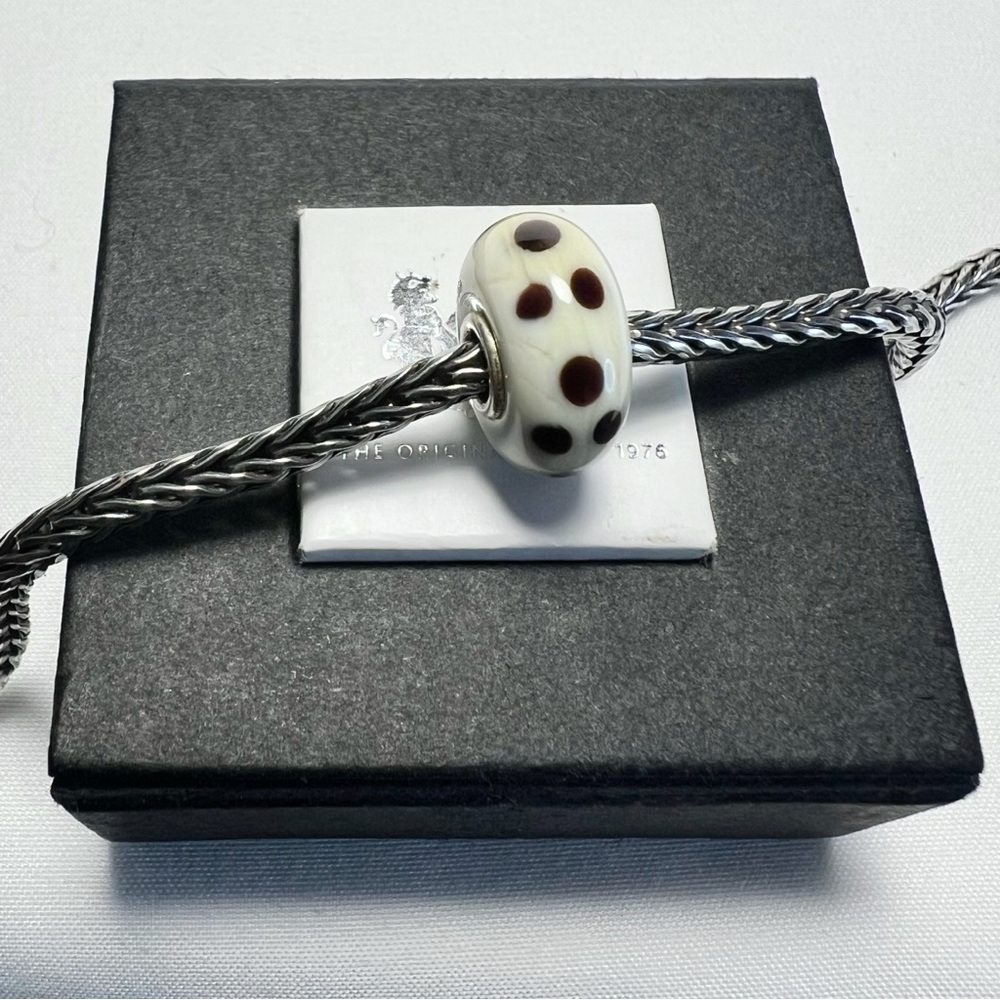 Trollbeads Brown Dot Bead